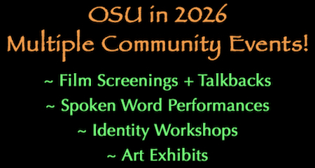 photo of text listing events